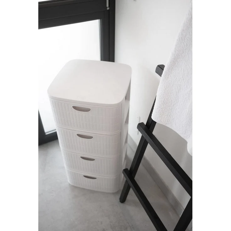 Kreher Rollcontainer 'Domus' mit 4 Schüben aus Kunststoff, rollbar (Farbe wählbar) – Bild 3
