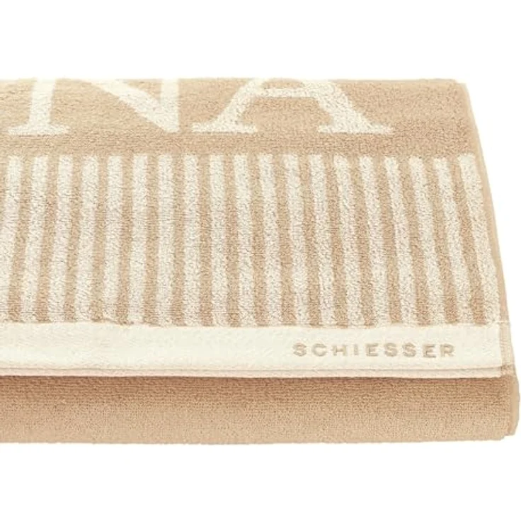 Schiesser Saunatuch Rom - 75 x 200 cm - Sand – Bild 2