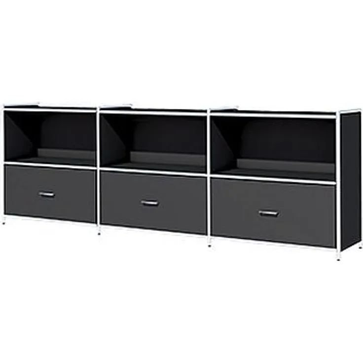 Großes Sideboard Artline, 236x38x78 cm, Anthrazit