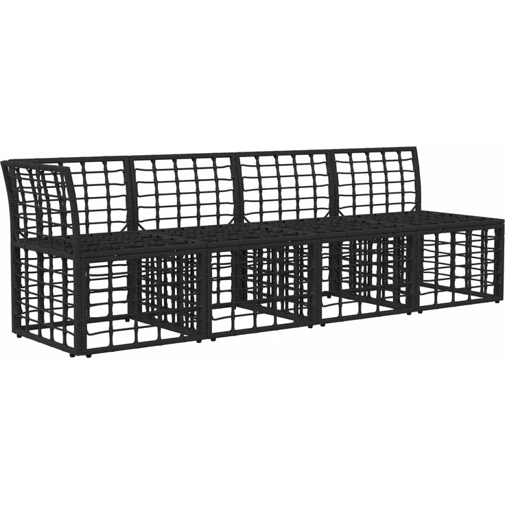 vidaXL 4-Sitzer Garten-Sofa mit linker Armlehne 4 pcs 4-Sitzanzahl 42026733 – Bild 3