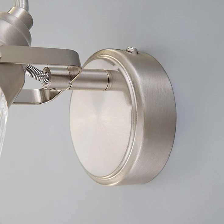 Lindby Wandleuchte Kara, Glas Alu IP44, 1 x 3 W LED – Bild 6