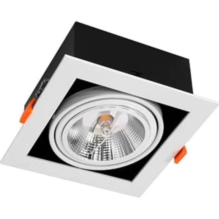 LEDKIA LED Downlight Einbaustrahler AR111, 12W, 900 lm, Ausschnitt 165x165 mm, hochwertige Verarbeitung aus PC und Aluminium