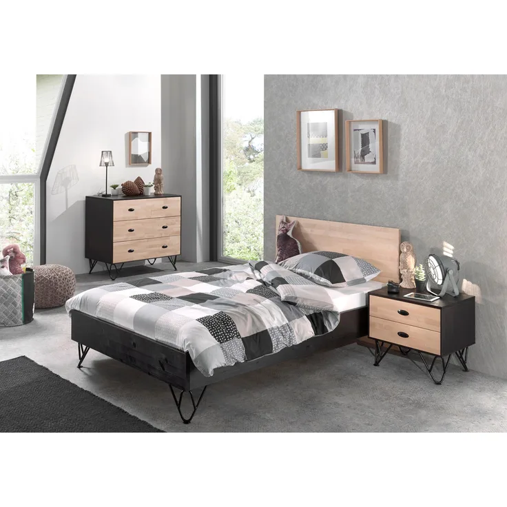 Vipack 'William' 3-tlg. Jugendzimmer- Set Bett 120x200 cm