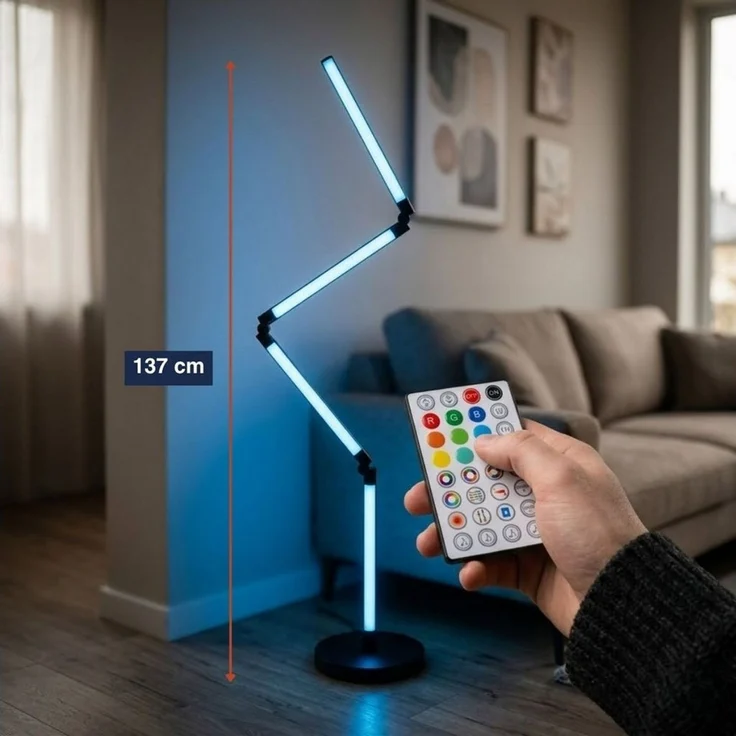 EDCO Stehlampe Flexi RGB GRUNDIG - Esszimmer & Wohnzimmer & Kinderzimmer & Schlafzimmer in Multicolor – Bild 3