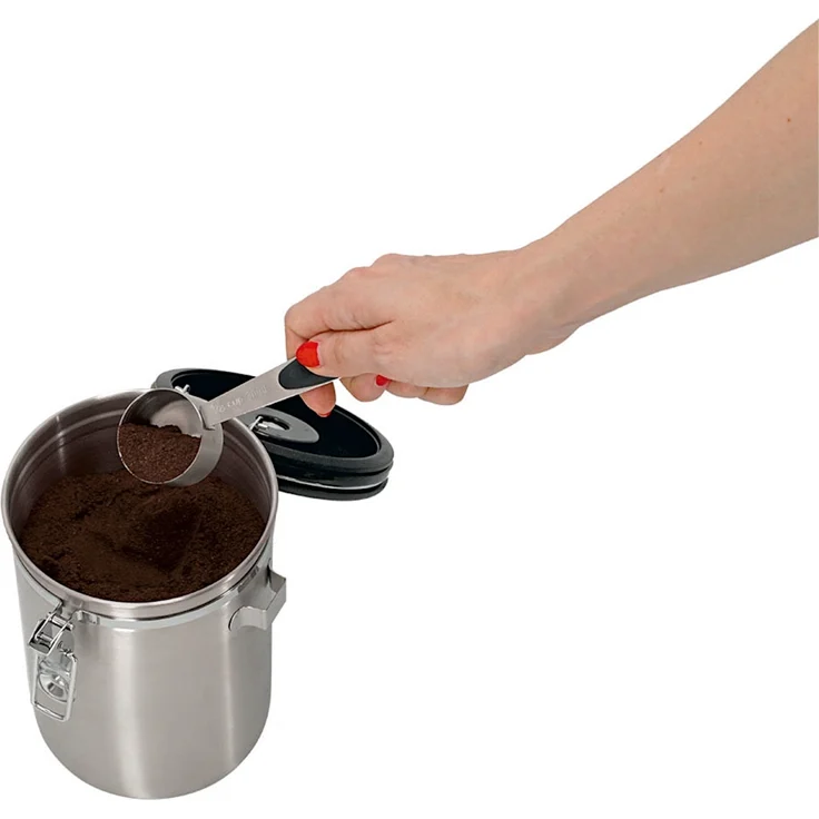 ZELLER 27367 Kaffeedose mit Löffel 1700 ml, Edelstahl/Kunststoff, Ø 12 x 19 cm – Bild 5