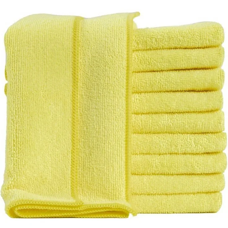 Hometex Premium Textiles Geschirrtuch Mikrofaser Putztuch, Staubtuch Reinigungstuch 40 x 40 cm, (10-tlg), Ideal für Autopflege, Küche und Barista