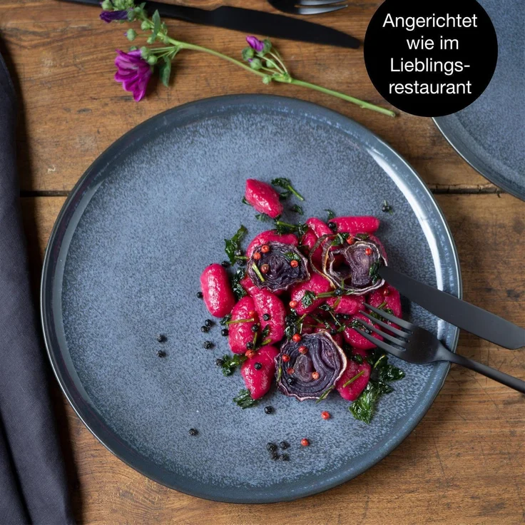 Moritz & Moritz VIDA 6tlg Dinnerteller Blau – Bild 6