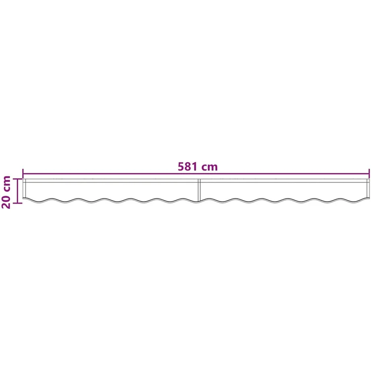 vidaXL Markisenschürzen-Ersatz Polyester 965034 – Bild 6