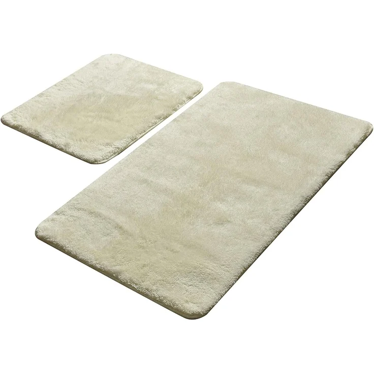 Badteppich Set 2-teilig beige – Bild 1