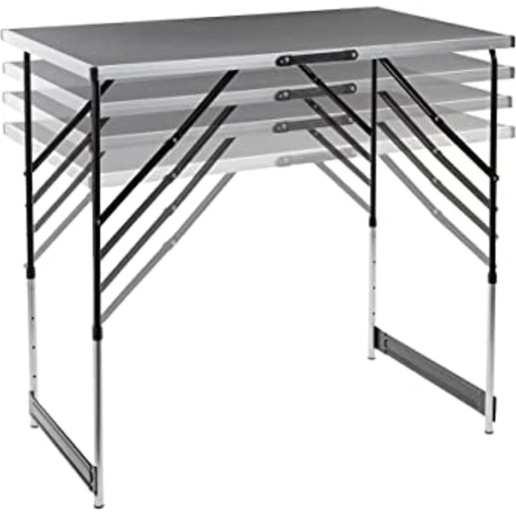 Spetebo Klapptisch Universal Campingtisch 100cm höhenverstellbar (1 Klapptisch, 1-St, Campingtisch), Klappbarer und höhenverstellbarer Universaltisch 100 x 60 cm – Bild 4