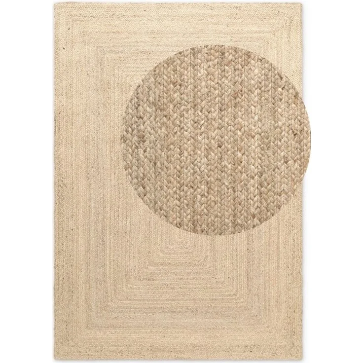 HANSE Home Teppich Sharmila Juteteppich, rechteckig, Höhe: 9 mm, 100% Jutefaser, Natur, Wohnzimmer, Esszimmer, Flur, Boho, Skandi – Bild 4