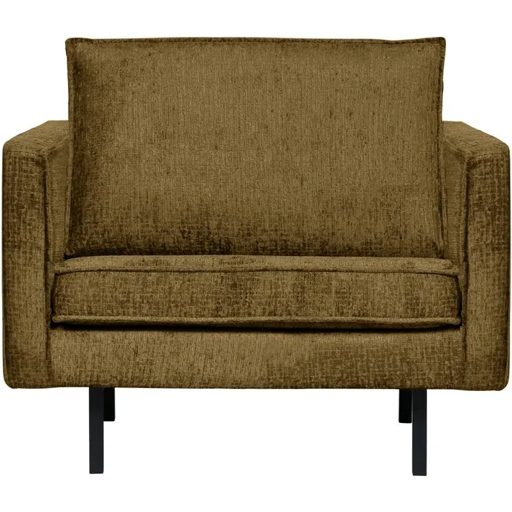 BePureHome Sessel Rodeo aus Struktursamt, Brass, 105 x 86 x 85 cm