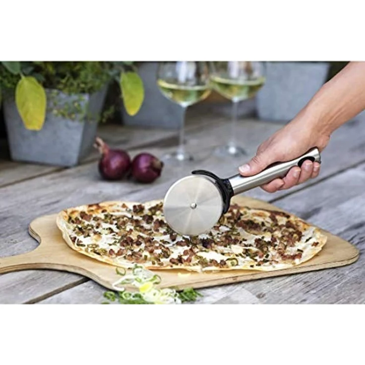 12x Edelst. Pizzaschneider 22cm – Bild 2