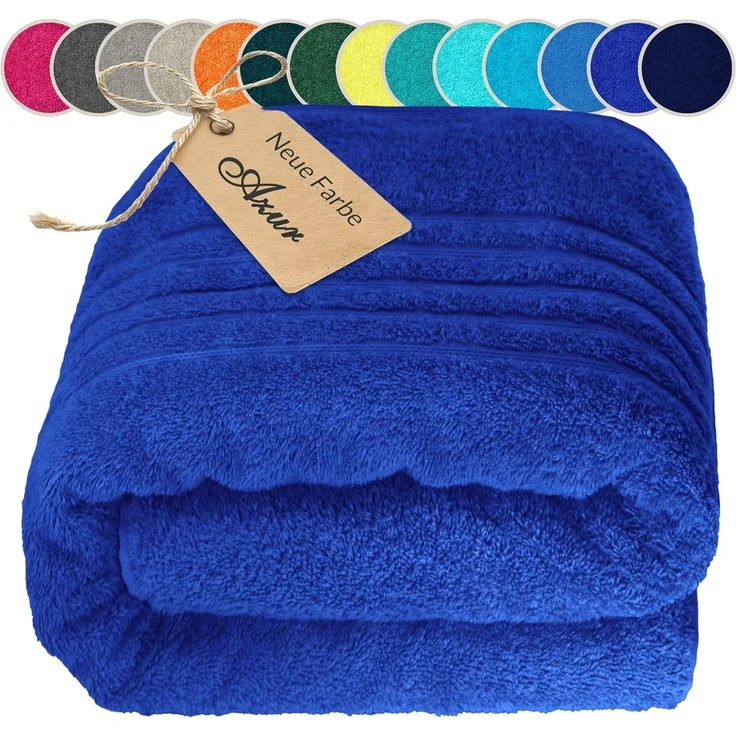 Lashuma Saunatuch XXL Handtuch London, Frottee (1-St), Badetuch Damen & Badehandtuch Herren 100x200 cm - Saunahandtuch 80x220