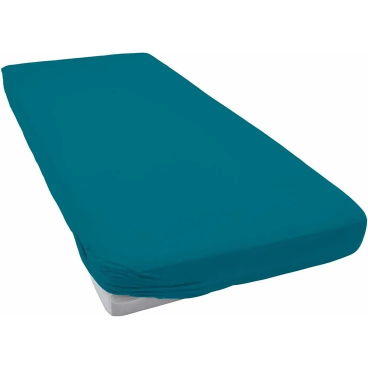Estella Zwirnjersey Spannbetttuch 180/200 - 200/220 cm cyan (051)
