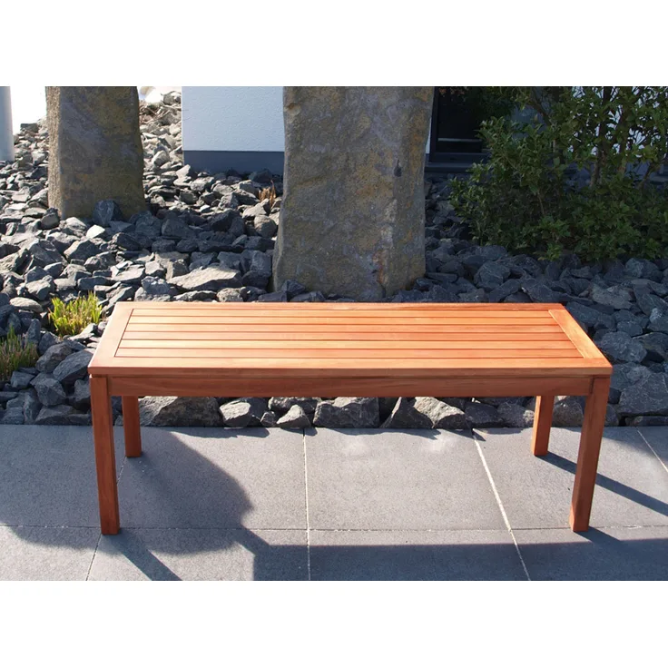 Hockerbank Sitzbank Hocker Bank Holz 2 Sitzer Eukalyptus