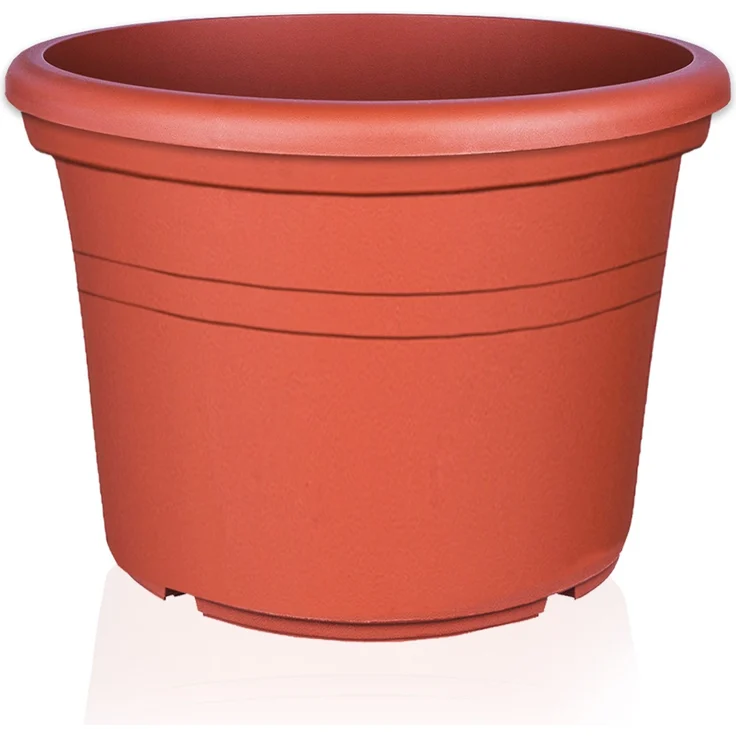 BigDean 9X Blumentopf Ø 40 cm Farbe Terrakotta Kunststoff Pflanztopf Containertopf Übertopf Pflanzkübel rund 40 x 28 cm – Bild 4