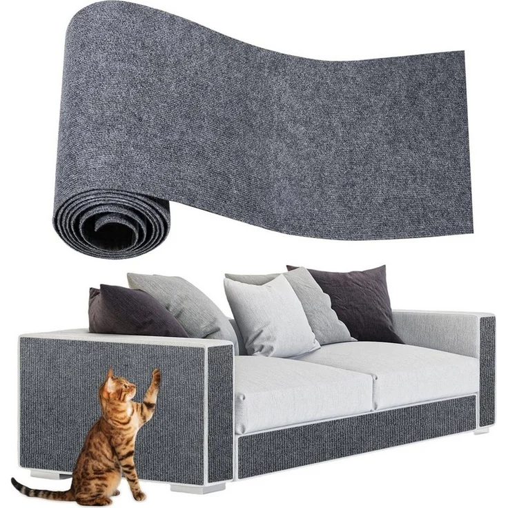 Agger Kratzmatte Katze Wand Kratzschutz Sofa Schutz Selbstklebende Kratzteppich, Kratzmatte Sofa Schutz DIY Krallen Katzen Teppich – Bild 1
