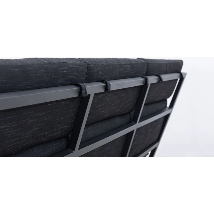Gardissimo 'Nabari' Dining-Ecklounge mit Ecksofa, Bank & Tisch, Aluminium, Braun, Links – Bild 7