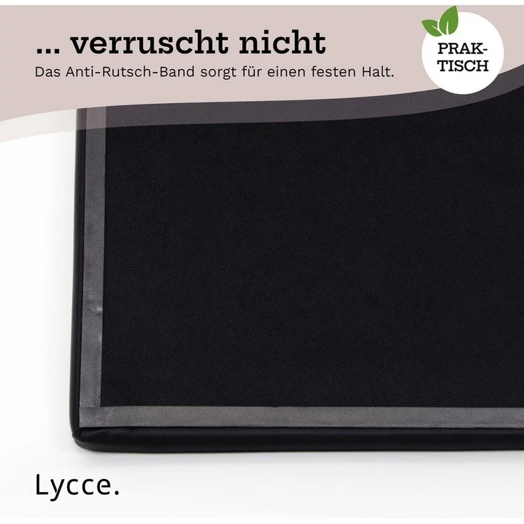 Lycce Bankauflage Klemmkissen gepolstert mit 1 Leiste für Sitzbank Klemmtiefe 35cm, blau, (1 St) – Bild 3