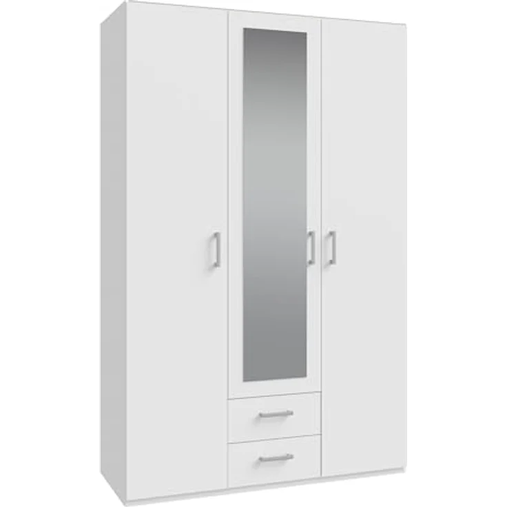 FORTE Drehtürenschrank Drehtürenschrank, Spiegel, Stauraum, 2 Schubladen – Bild 5