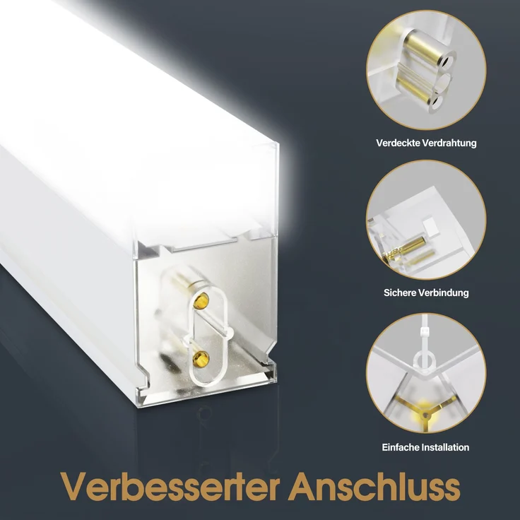 Barberpub Hexagon LED Garage Light, 68970LM 6500K Hexagon LED Beleuchtung für Werkstatt, Friseursalon, 14 Grid, LP005/nicht dimmbar, PVC-Rahmen – Bild 5