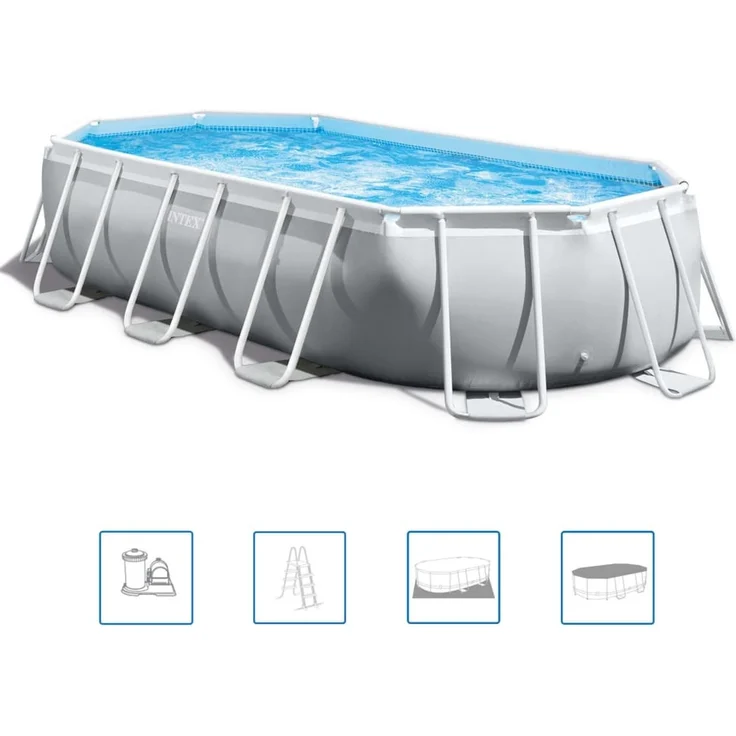 INTEX Prism Frame Pool , 503 x 274 x 122 cm, oval – Bild 3