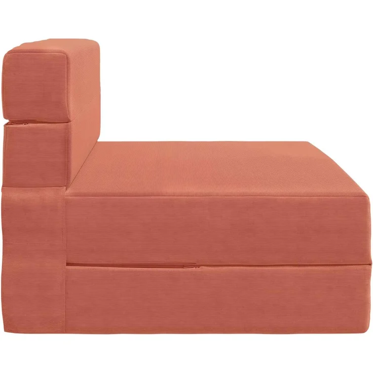 vidaXL Klappsofa Bett Rot-Orange 190 x 100 x 15 cm Cordstoff 900118 – Bild 3