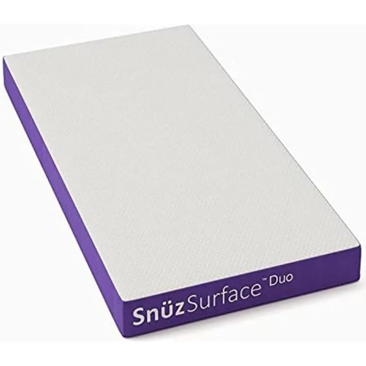 Snuz Taschenfederkern Baby Matratze - Matratze 60x120 cm SnuzSurface Duo Doppelseitige Matratze Kinderbetten, Atmungsaktiv, Staubmilbenhemmend, Kinderbettmatratzen mit Abnehmbarem und Waschbarem Bezug
