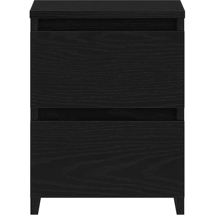 vidaXL Nachttisch 2 pcs Schwarz Eichen-Optik 30 x 30 x 40 cm 861989 – Bild 5