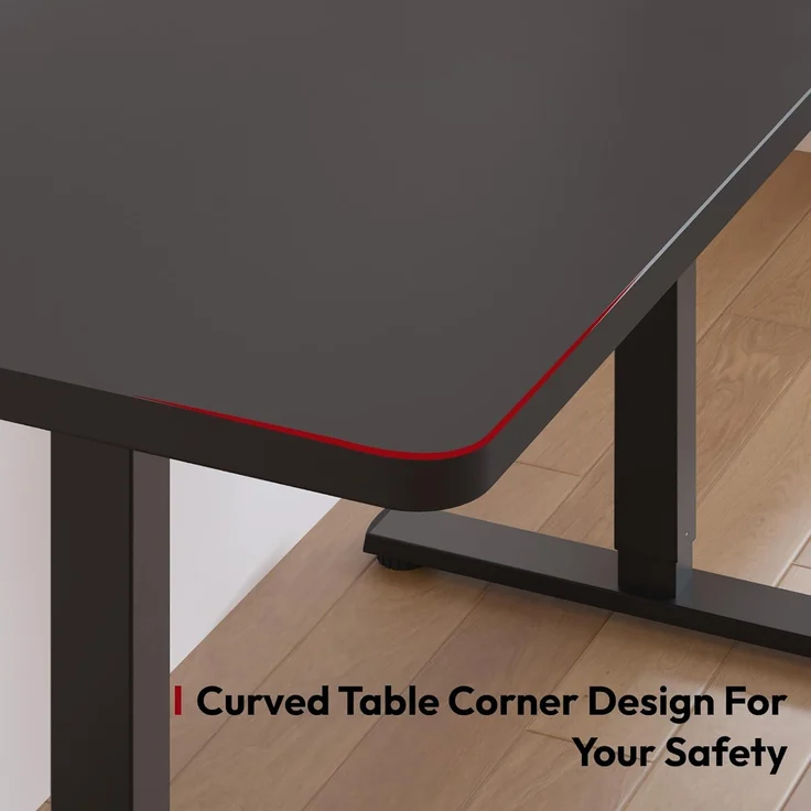 SANODESK Höhenverstellbarer Schreibtisch 160x60 cm Schreibtisch Höhenverstellbar Elektrisch Ergonomischer Steh-Sitz Tisch Computertisch für Heimbüro Homeoffice(schwarz) – Bild 6
