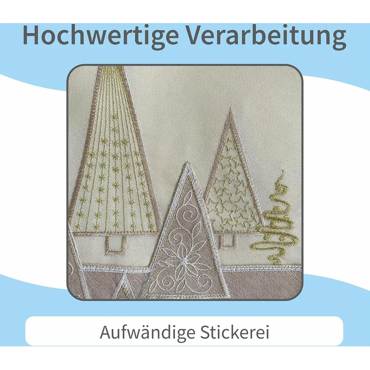 matches21 HOME & HOBBY Kissenbezüge 2er Set Kissenhüllen 40x40 cm rot mit Tannenbaum als Weihnachts-Deko, (2 Stück), Zierkissen-Bezüge für Sofa-Kissen, Couch-Kissen – Bild 5
