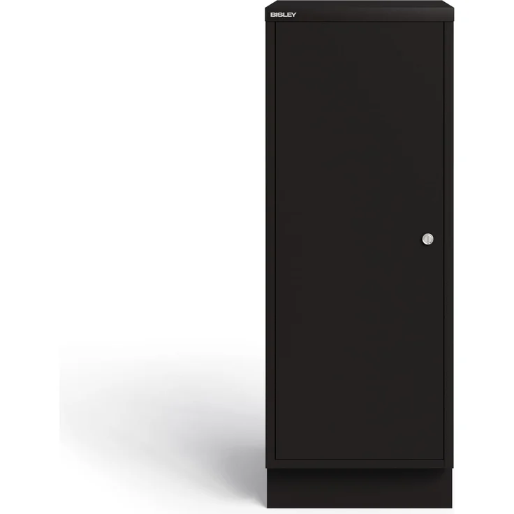 Multi Ablageschrank; 39er Serie, abschließbare Flügeltür mit Sockel; rechtseitige öffnung; Maße: H 940 x B 349 x T 460 mm; Farbe: 633 schwarz