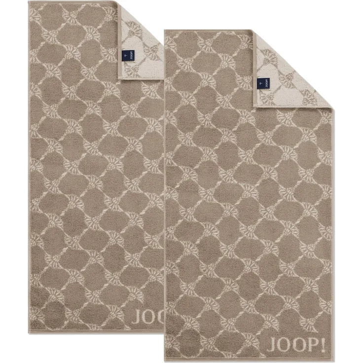 2 Stück Joop! Handtuch Cornflower 1721-30 sand 50x100