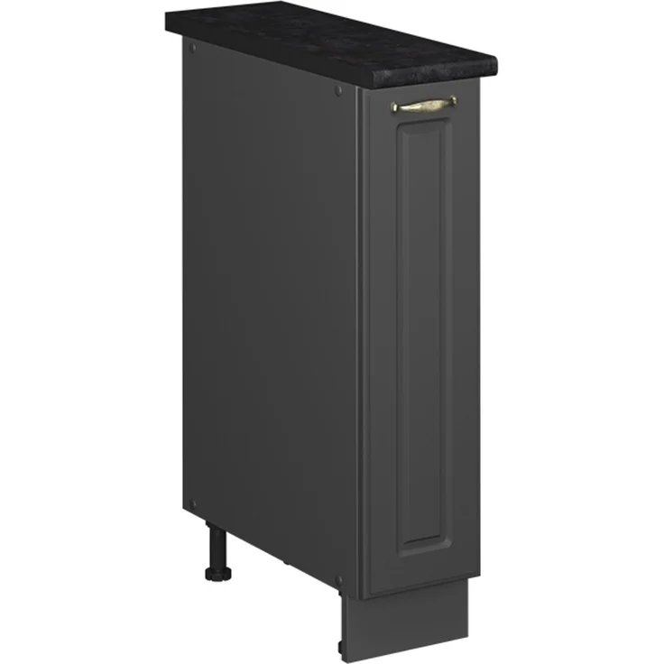 Apothekerschrank Fame-Line Anthrazit-Gold Landhaus/Anthrazit 20 cm, AP Anthrazit Vicco – Bild 1