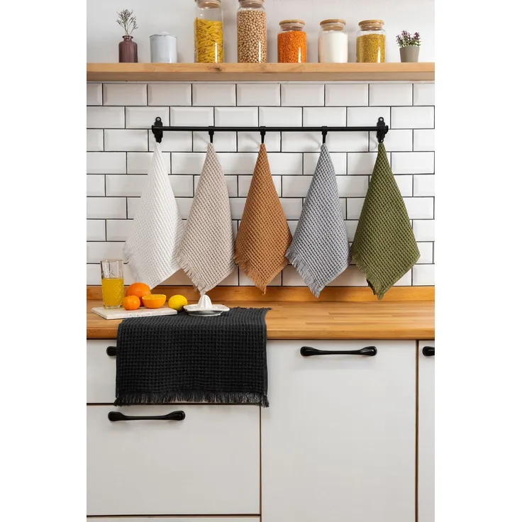 Hermia Concept 'Burton - Multicolor' Handtuch-Set (6-teilig), Mehrfarbig, 33 x 50 cm
