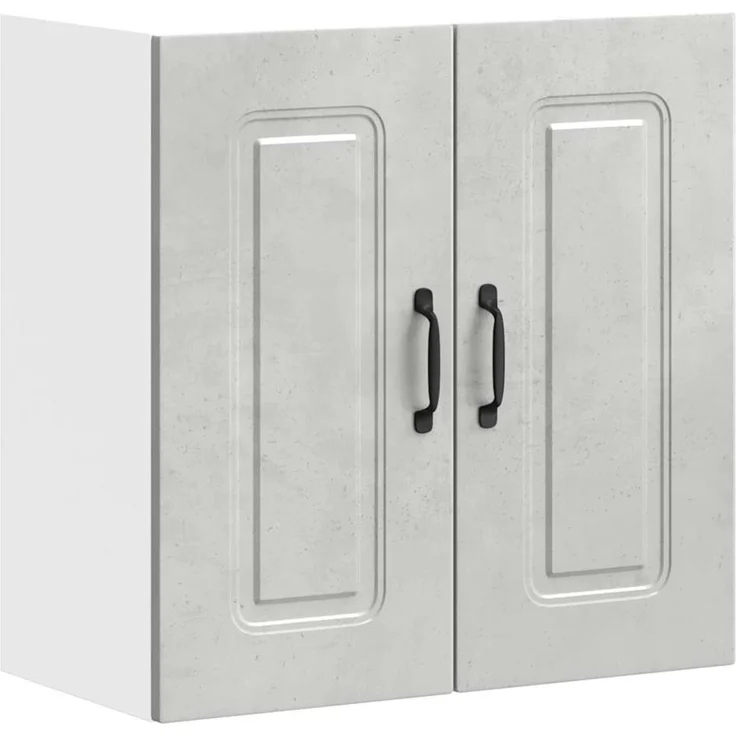 vidaXL Küchen-Hängeschrank Kalmar Betongrau Holzwerkstoff 853581 – Bild 2