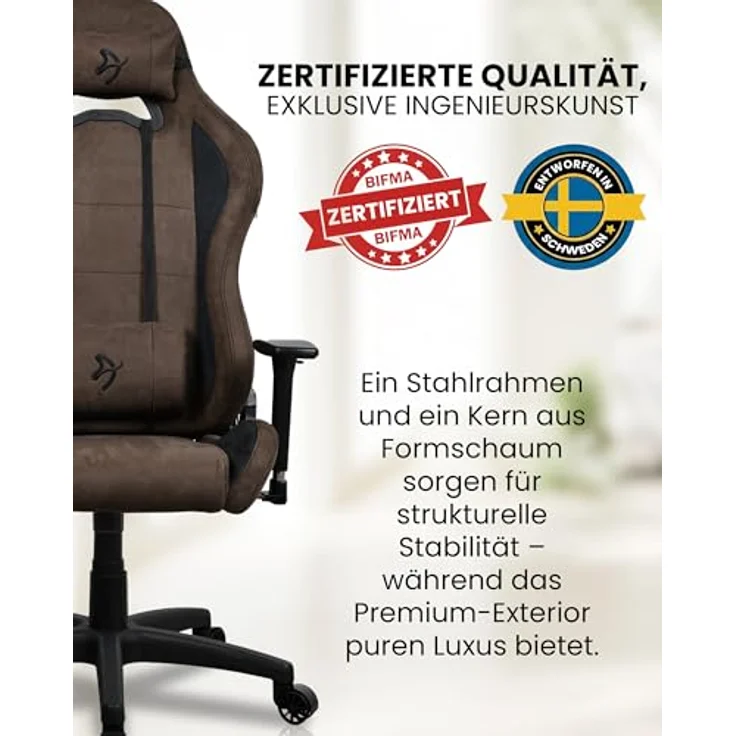 Arozzi Torretta Supersoft, Ergonomischer Bürostuhl mit Supersoft™ Mikrofaser, 3D Armlehnen und verstellbaren Kissen, bis zu 120 kg – Bild 5