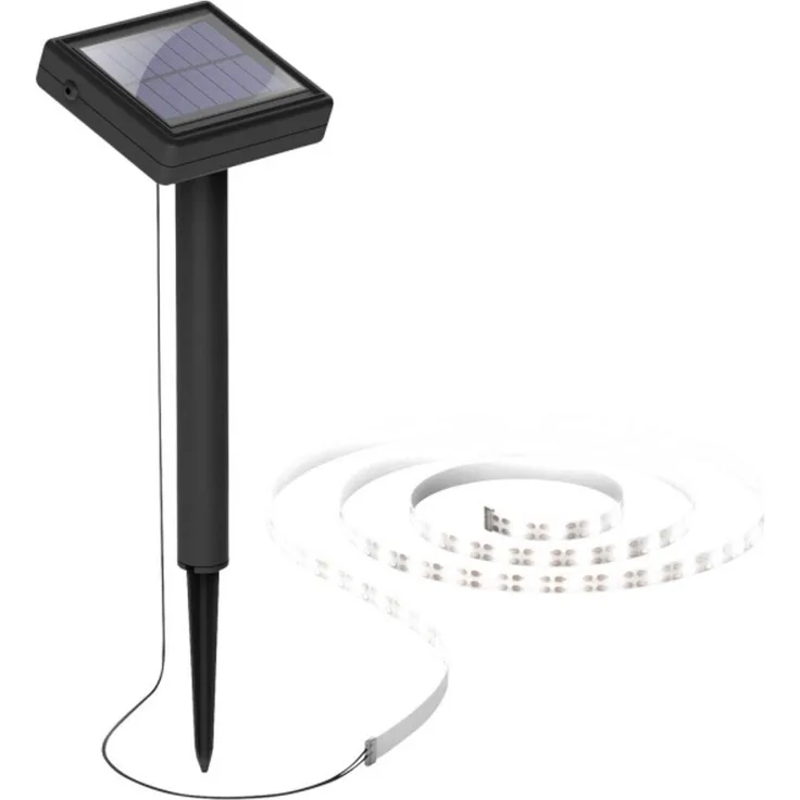 Megatron MT70011 Solar-Lichterkette für außen LED (RGB) warmweiß 3 m mit Solarpanel