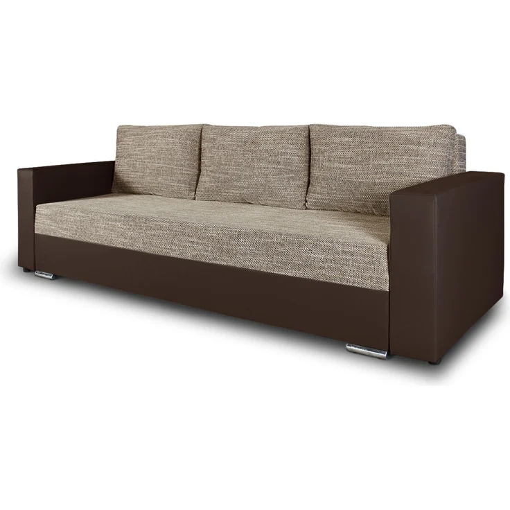 Sofnet Schlafsofa 'Bird' mit Bettkasten, Spanplatte Braun/Beige, 233 x 87 x 82 cm – Bild 2