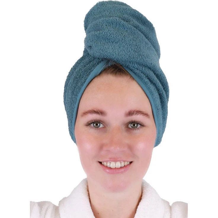 Betz Turban-Handtuch mit Knopf BERLIN Kopfhandtuch Haarturban, (1-St), mit Knopfverschluss – Bild 1
