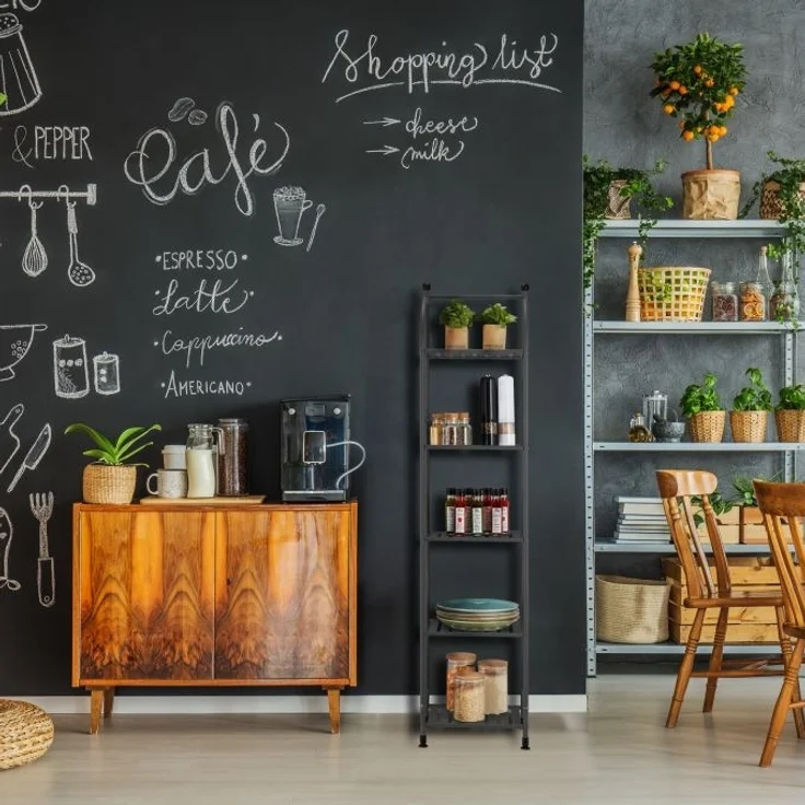 Schmales Standregal mit 5 Ablagen – Bild 2