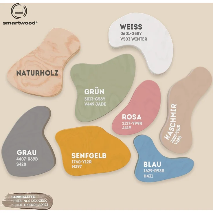 smartwood Kinderbett Bodenbett 100x190 mit Rausfallschutz & Lattenrost - Rosa - Kinder Montessori Bett TILA 2L mit glatten Kanten - Betten für schnelle Montage - Bis 230 kg belastbar – Bild 8