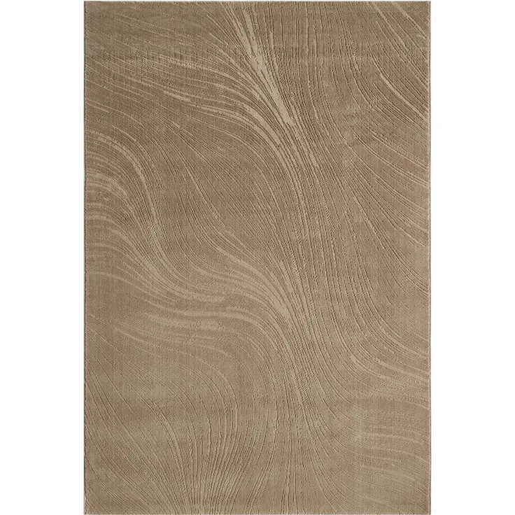 Vimoda Teppich Boho Design Unifarbe Hoch-Tief-Effekt, Rechteckig, Höhe: 6 mm, Teppich 3D Hoch-Tief-Effekt Modern für Esszimmer, Flur & Schlafzimmer