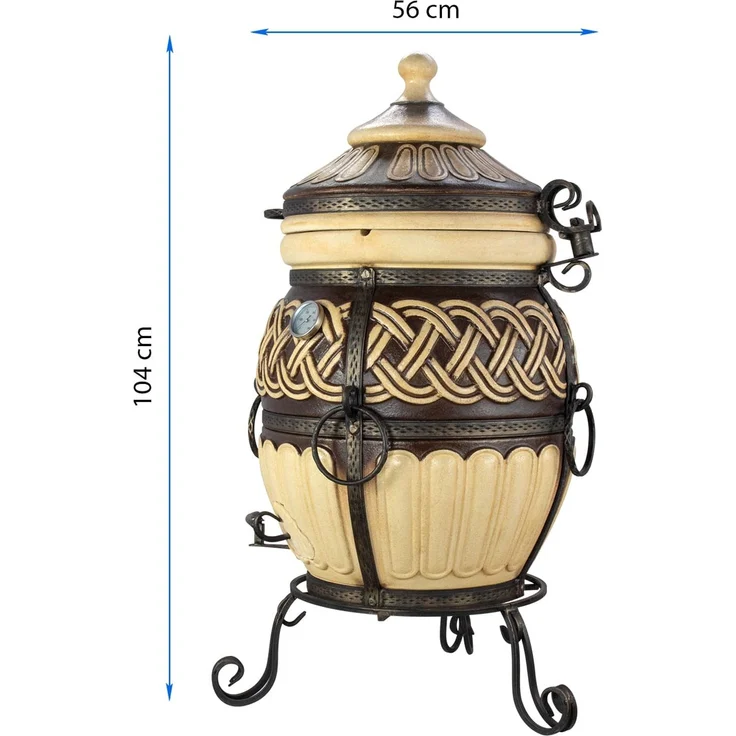 Tandoor Thor aus Schamott mit Zubehör Classic 7-teilig – Bild 6