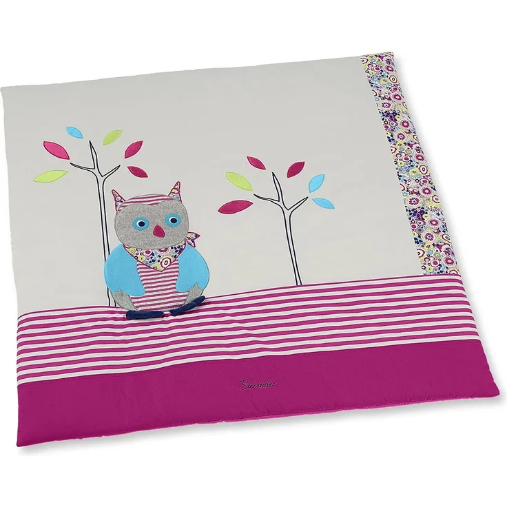Sterntaler 'Eule Emilie' Krabbeldecke pink 100x100 cm