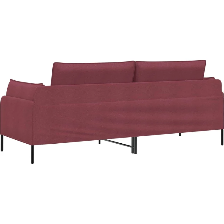 vidaXL 3-Sitzer-Sofa Weinrot 222 x 81 x 89 cm Stoff 42048632 – Bild 5