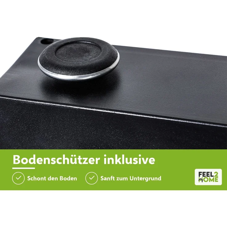 Tischuntergestell 90x72cm Möbelfüße Schwarz Tischbeine Industrie Bankkufen Stahl – Bild 11