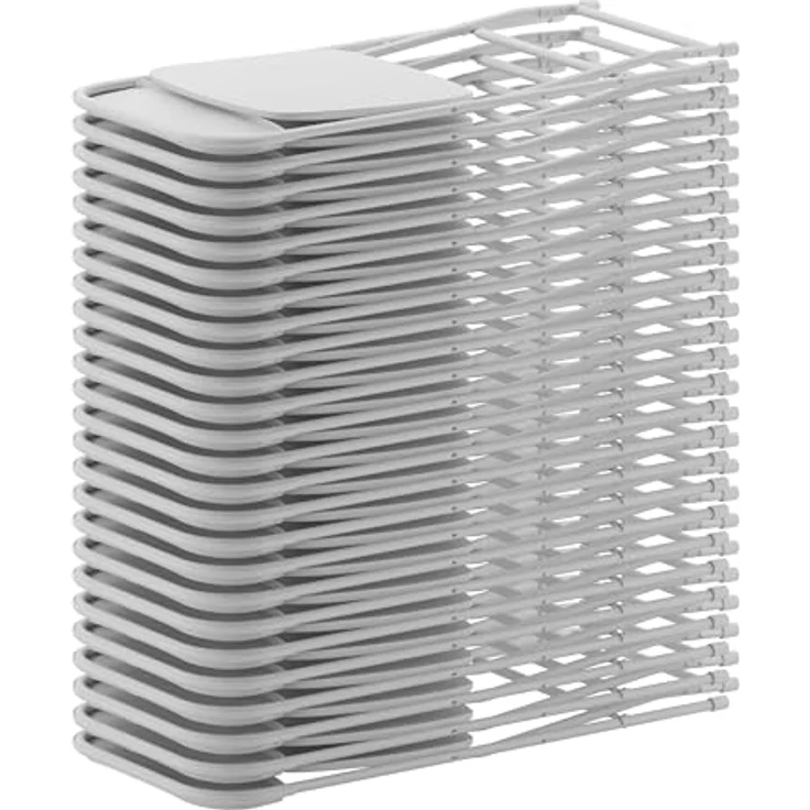 Flash Furniture Klappstuhl HERCULES aus Kunststoff – Leichter Stuhl zum Klappen für Gäste oder Veranstaltungen – Praktischer Küchenstuhl auch für draußen geeignet – 10er-Set – Weiß – Bild 19