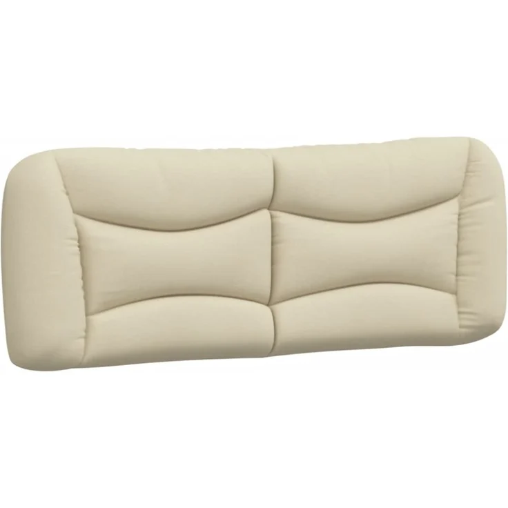 vidaXL Kopfteil-Kissen Creme 120 cm Stoff – Bild 3
